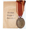 West Wall Medal with Paper Award Packet