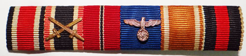 German Army Six Place Ribbon Bar