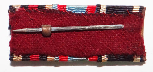 German WW I Three Place Ribbon Bar