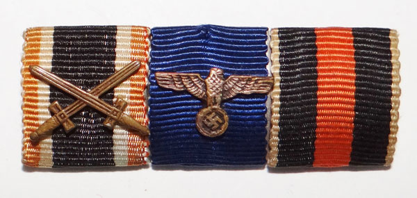 WW II German Army Three Place Ribbon Bar