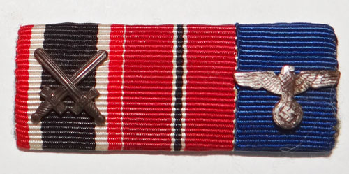 WW II German Army Three Place Ribbon Bar