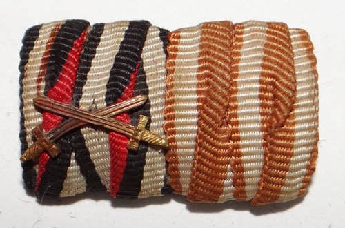 WW I / ll German Two Place Ribbon Bar