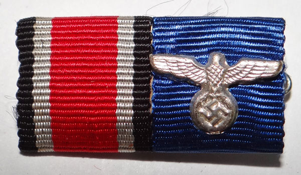 German WW II Army Two Place Ribbon Bar