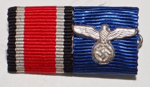 German WW II Army Two Place Ribbon Bar