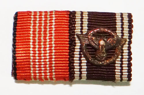 German WW II Two Place Ribbon Bar