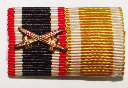 German WW II Two Place Ribbon Bar