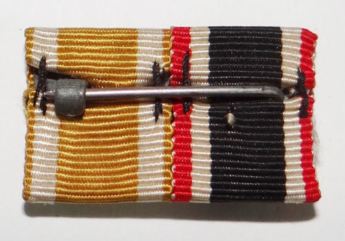 German WW II Two Place Ribbon Bar