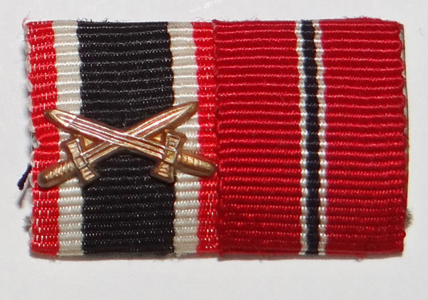 German WW II Two Place Ribbon Bar