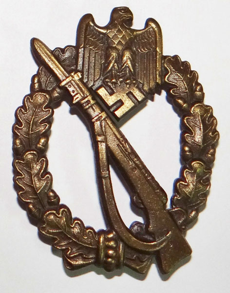 "JFS" Marked Bronze Infantry Assault Badge