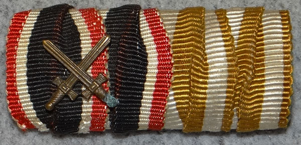 WW II Two Place Ribbon Bar