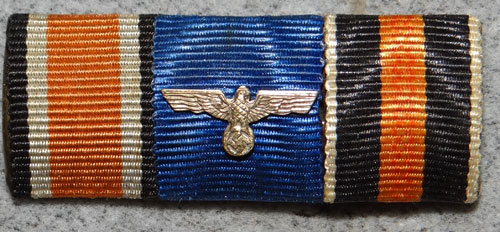 WW II Army Three Place Ribbon Bar