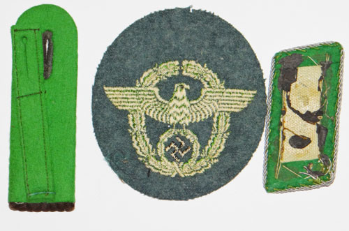 Schutzpolizei Enlisted Sleeve Eagle with Shoulder Board & Collar Tab