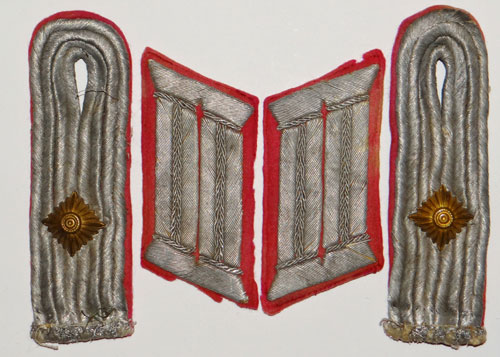 Feuerschutzpolizei Oberleutnant Tabs & Shoulder Boards Set