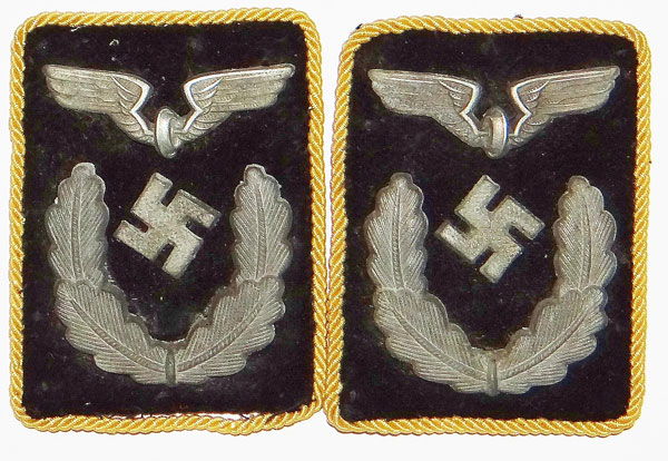 Reichsbahn Officials Collar Tabs for Pay Grades 7 & 6