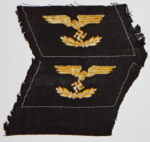 Reichsbahn Officials Collar Tabs for Pay Grades 11 thru 8 and 7a