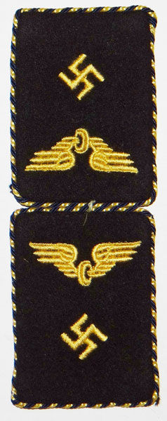 Reichsbahn Officials Collar Tabs for Pay Grades 17a thru 12