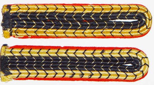 Reichsbahn Officials Shoulder Boards for Pay Grades 15 thru 14