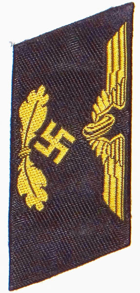 Reichsbahn Official Collar Tab for Pay Grades 11 thru 8 and 7a