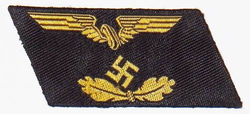 Reichsbahn Official Collar Tab for Pay Grades 11 thru 8 and 7a