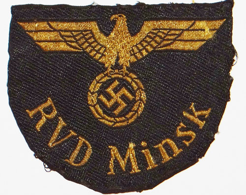 "RVD Minsk" Reichsbahn Sleeve Insignia