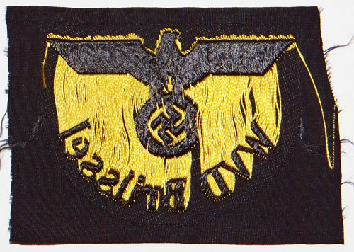 "WVD Brussel" Reichsbahn Sleeve Insignia