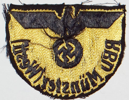 "RBD Munster (Westf)" Reichsbahn Sleeve Insignia