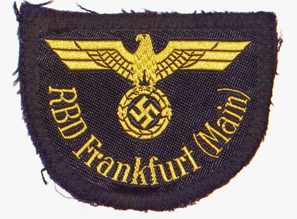 "CUT OFF" "RBD Frankfurt (Main)" Reichsbahn Sleeve Insignia