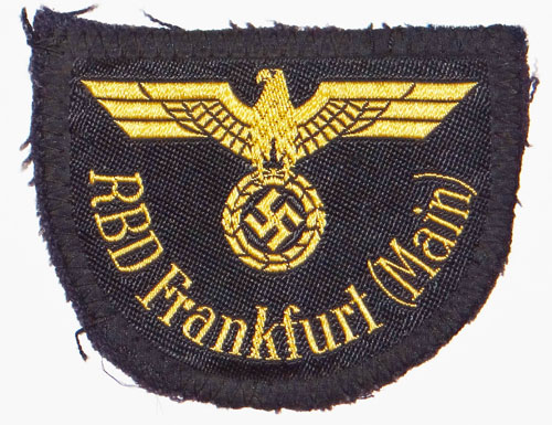 "CUT OFF" "RBD Frankfurt (Main)" Reichsbahn Sleeve Insignia