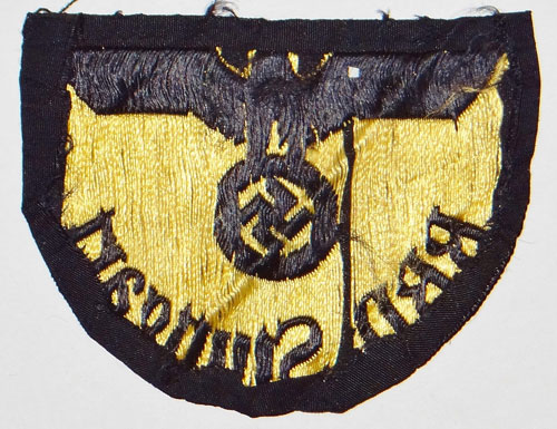 "RBD Stuttgart" Reichsbahn Sleeve Insignia