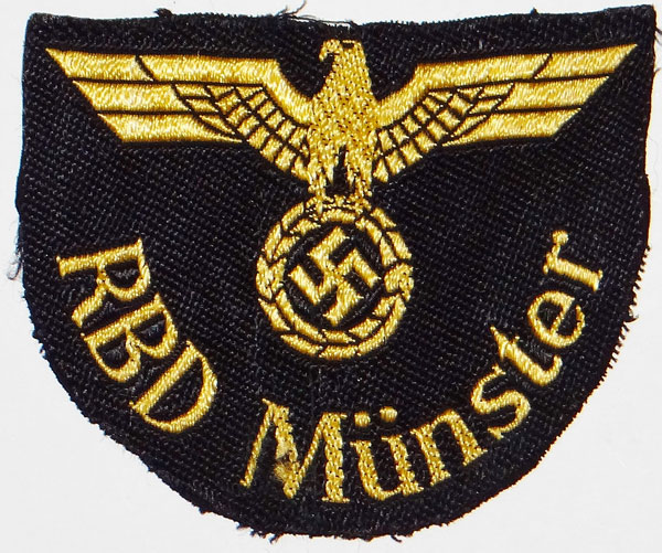 "RBD Munster" Reichsbahn Sleeve Insignia