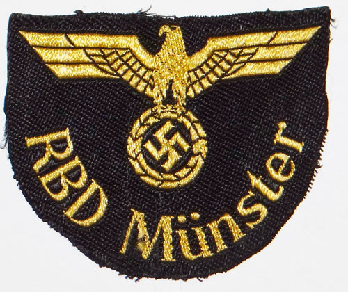 "RBD Munster" Reichsbahn Sleeve Insignia