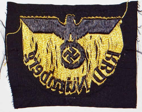 "RBD Nurnberg" Reichsbahn Sleeve Insignia