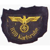 "CUT OFF" "RBD Karlsruhe" Reichsbahn Sleeve Insignia