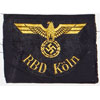 "RBD Koln" Reichsbahn Sleeve Insignia