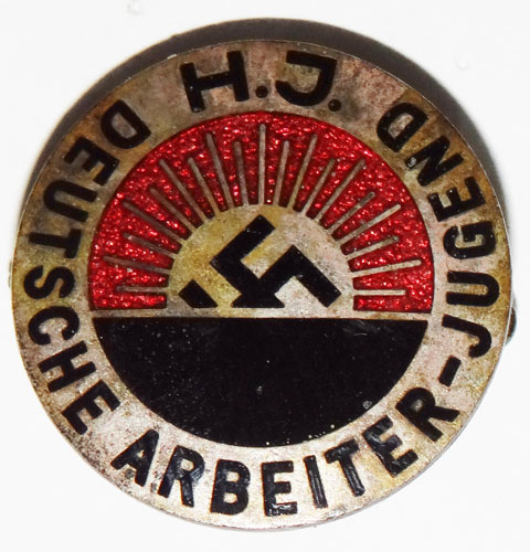 1st Type Enamel Hitler Youth Membership Badge