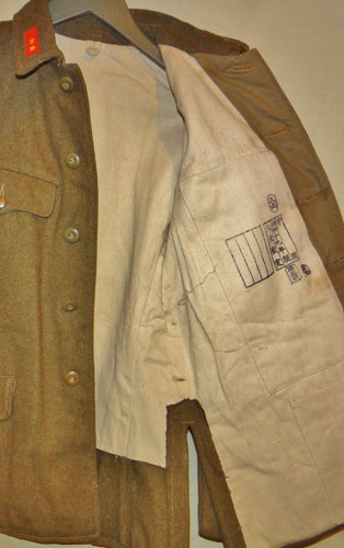 Japanese WW II Army Wool Winter Tunic