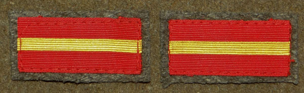 WW II Japanese Army Lance Corporal Collar Tabs