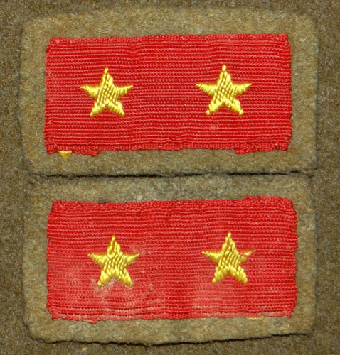 WW II Japanese Army 1st Class Private Collar Tabs