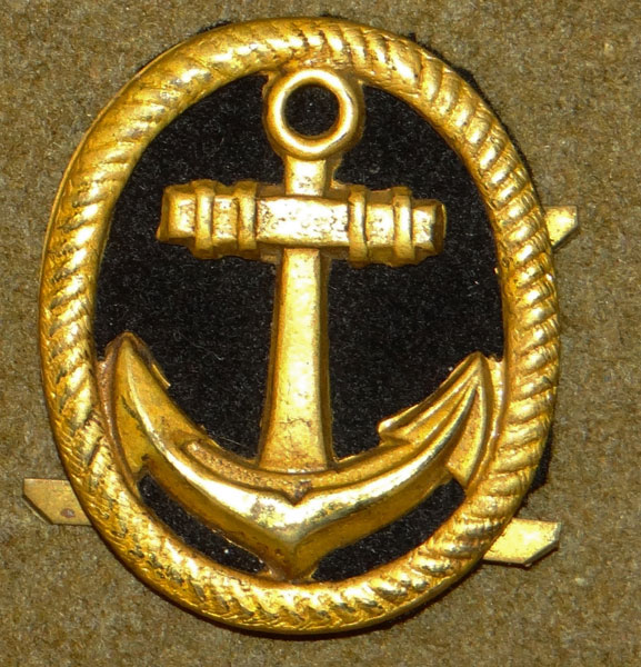 Japanese Navy WW II Visor Hat Insignia