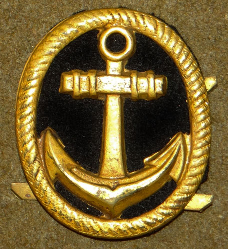 Japanese Navy WW II Visor Hat Insignia