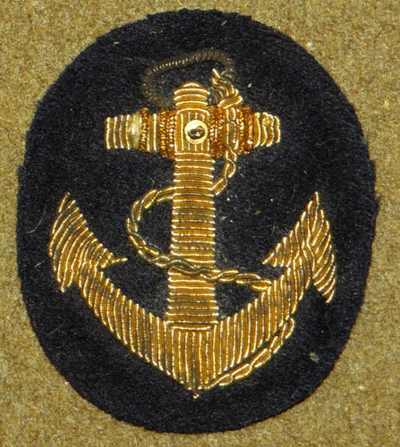 Japanese Navy WW II Midshipman Visor Hat Insignia