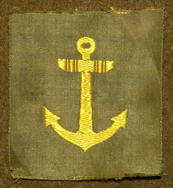 Japanese Navy WW II NCO/EM Cloth Field Cap Insignia