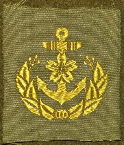 Japanese Navy WW II Officer & Petty Officers Cloth Field Cap Insignia