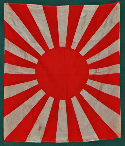 Japanese WW II Silk Rising Sun Flag