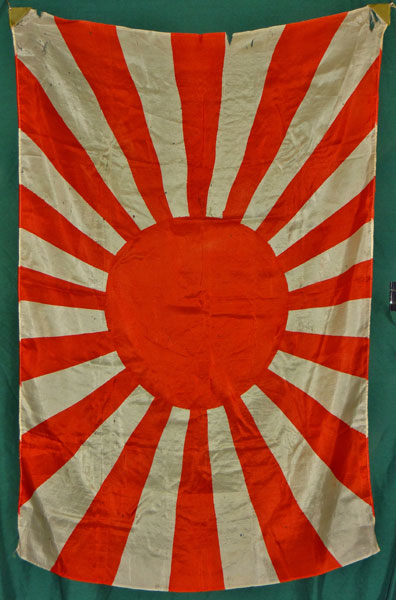 Japanese WW II Silk Rising Sun Flag