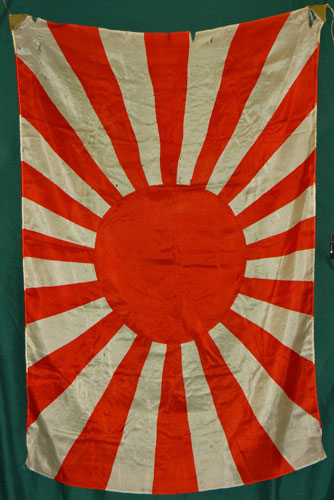 Japanese WW II Silk Rising Sun Flag