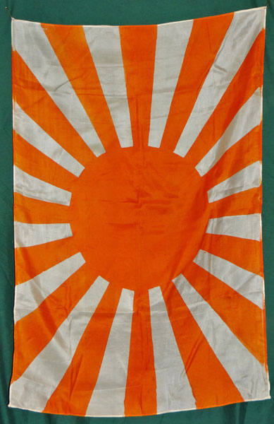 Japanese WW II Silk Rising Sun Flag