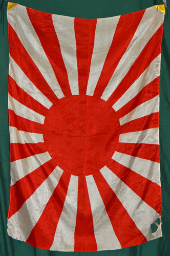 Japanese WW II Silk Rising Sun Flag