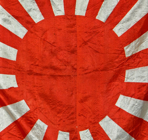 Japanese WW II Silk Rising Sun Flag