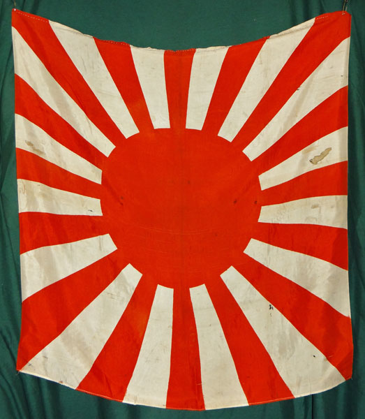 Japanese WW II Silk Rising Sun Flag